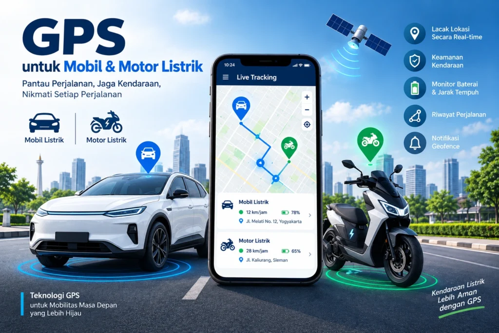 jual gps jogja untuk kendaraan listrik